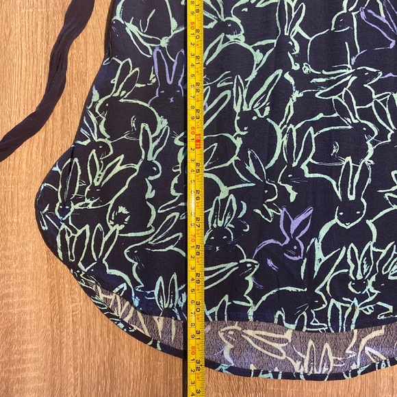 Anthropologie Maeve Franziska Bunny Print Shirtdress (Size 0P) - Picture 8 of 8